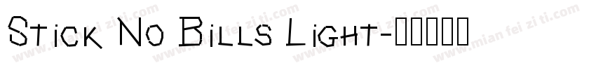 Stick No Bills Light字体转换